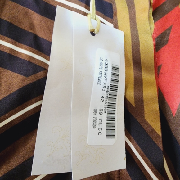 Striped shirt LE SARTE PETTEGOLE mandarin collar Cocoa Blouse - Picture 7 of 11